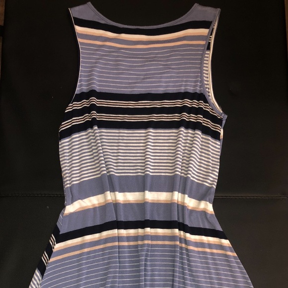 Light flowy blue and white slip dress - Picture 3 of 5